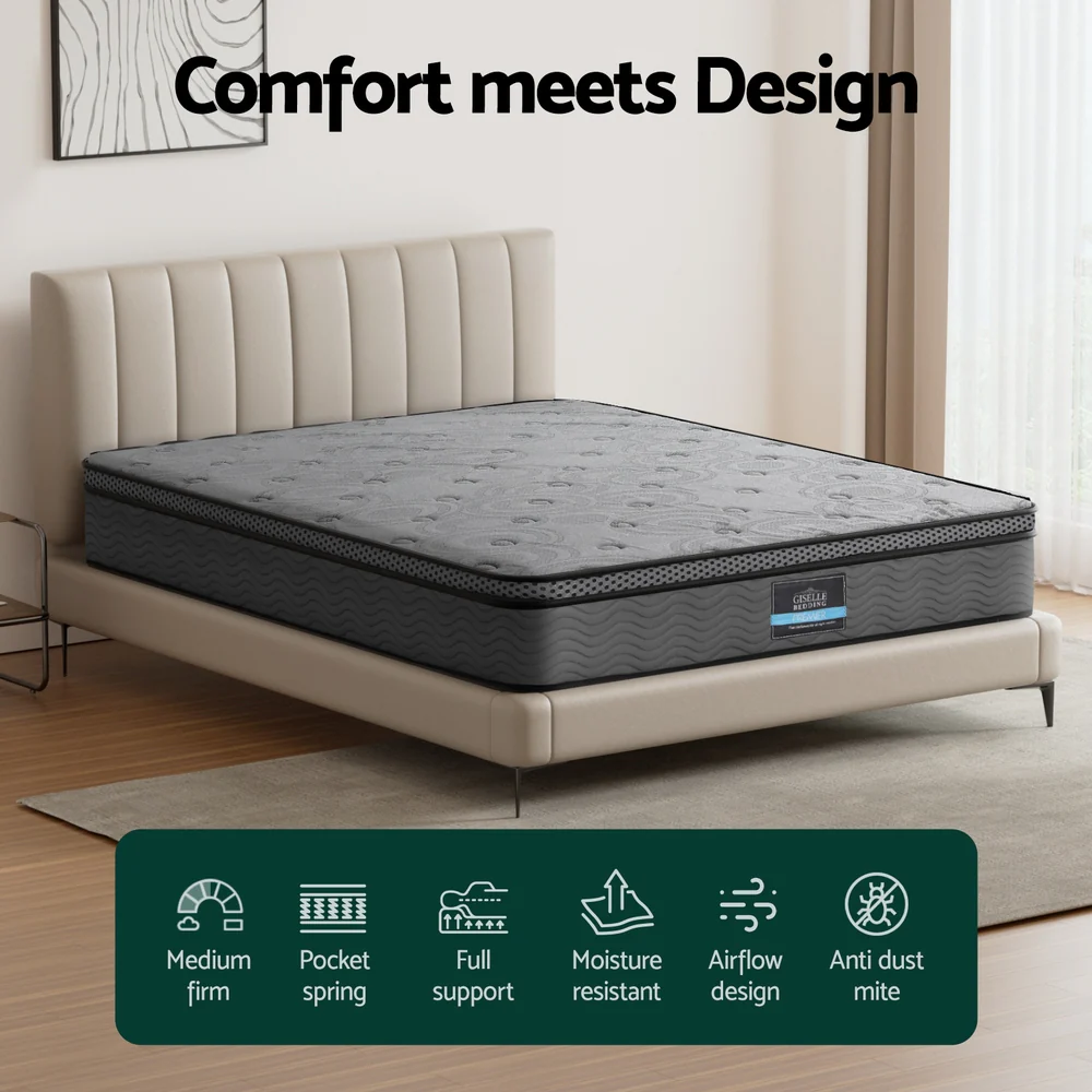 26cm Mattress Bed Giselle King - Image 5