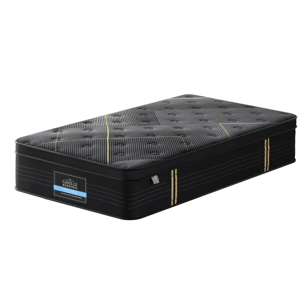 35cm Giselle Mattress Single Bed Bamboo Pocket Firm Foam - Image 3
