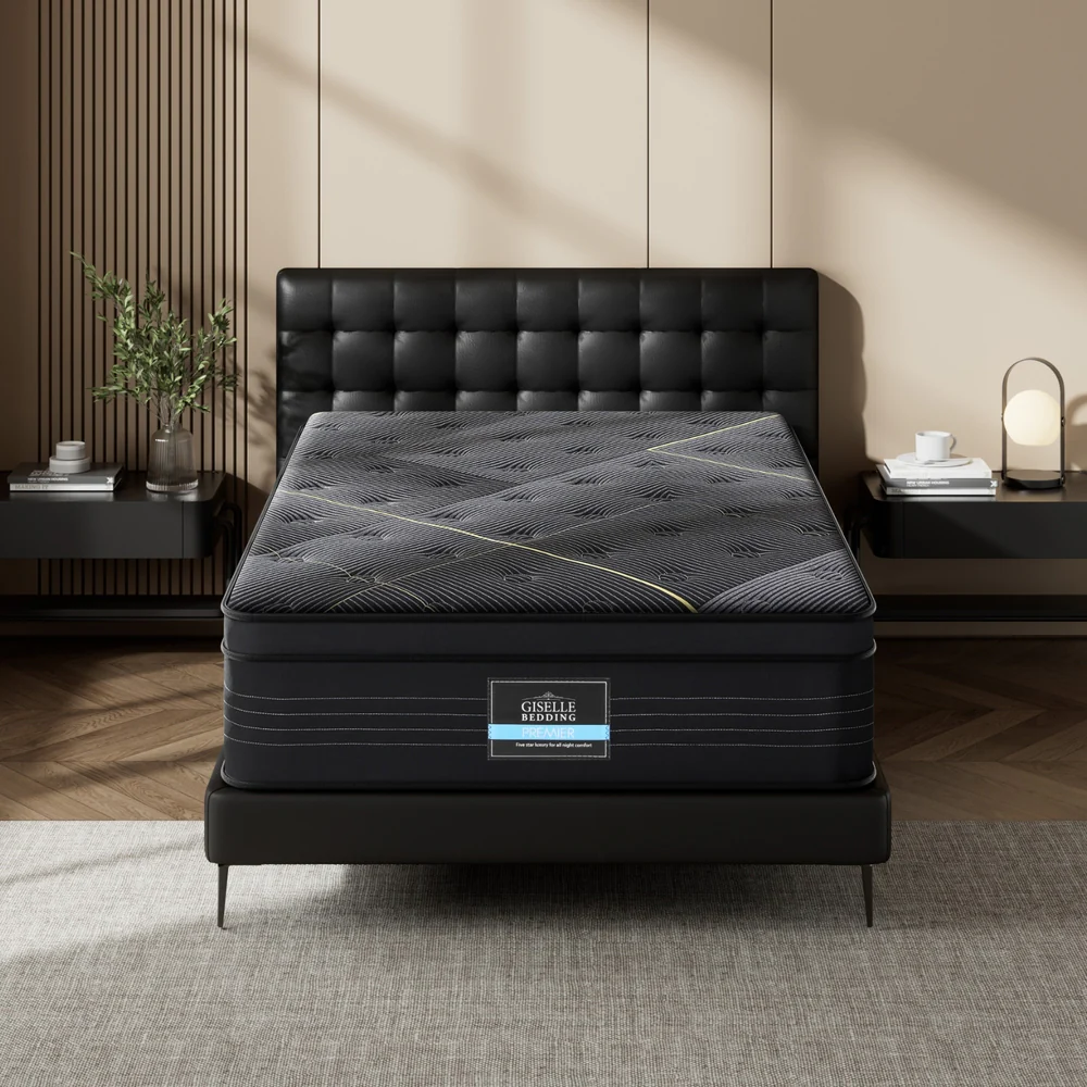 35cm Giselle Mattress Single Bed Bamboo Pocket Firm Foam - Image 7