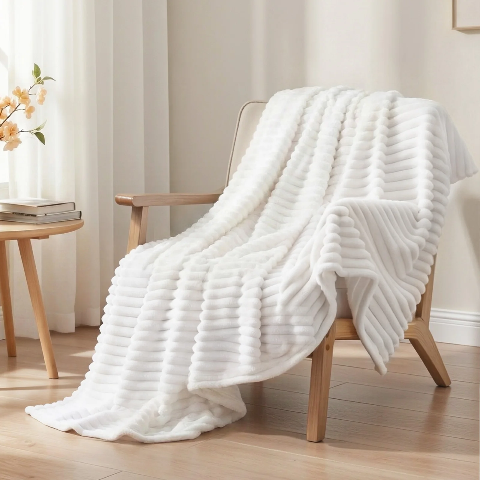Giselle 127x152cm Throw Blanket Fleece Soft Lightweight Cozy Sofa Couch Bed Throw - Image 9