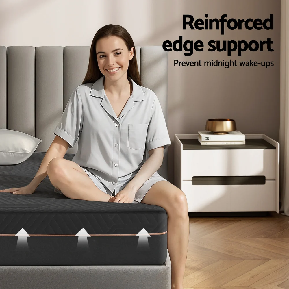 Giselle 18cm Memory Foam Mattress Green Tea Foam Cool Gel Foam Mattresses King Single - Image 9