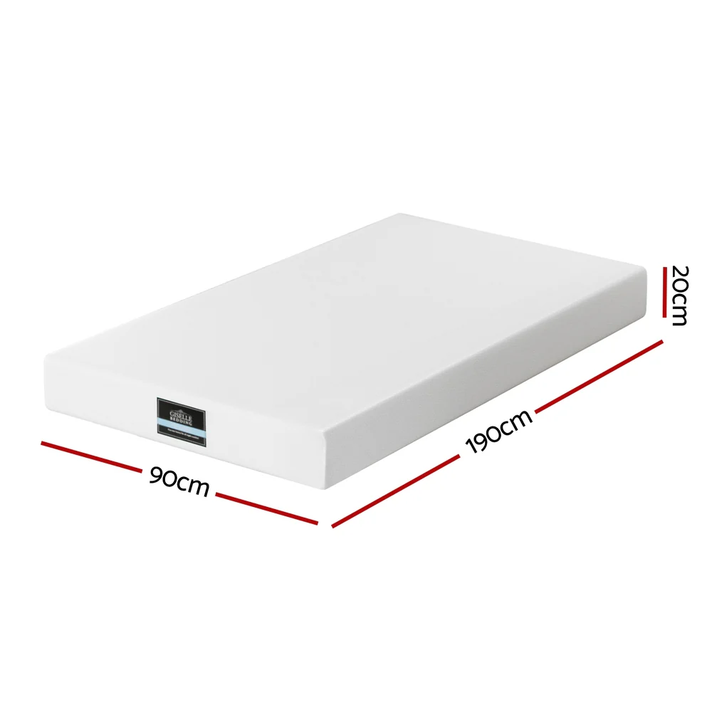 Giselle 20cm Memory Foam Mattress Green Tea Single - Image 2