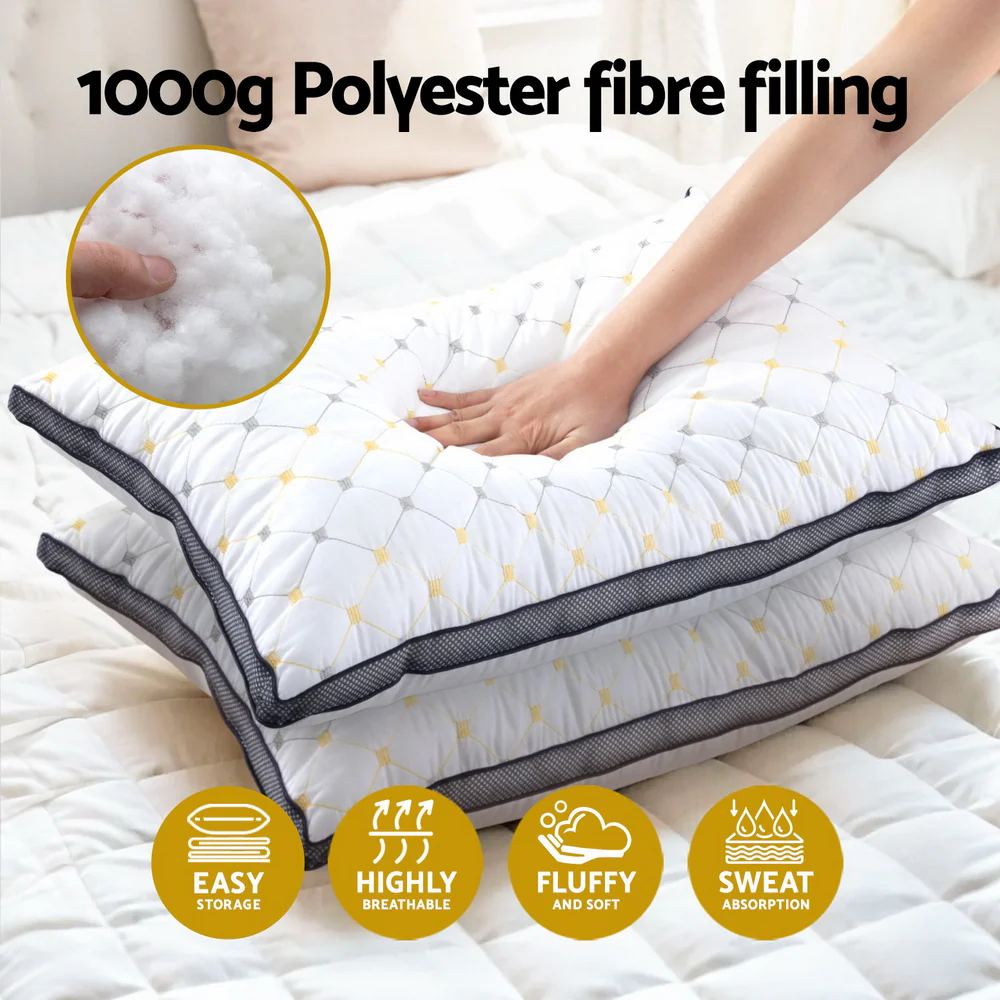 Giselle 2pcs Pillows Microfibre - Image 5