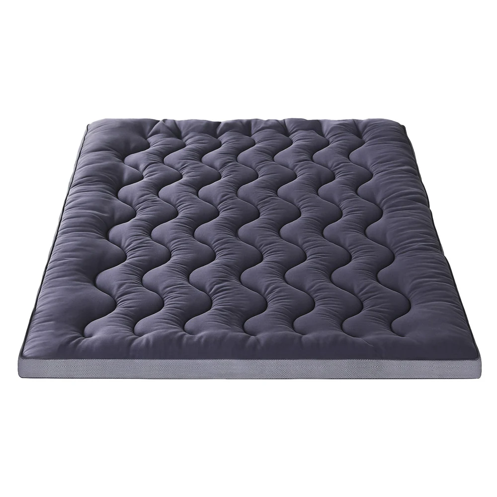 Giselle 5cm Mattress Topper Pillowtop toppers Bamboo Charcoal Queen - Image 3