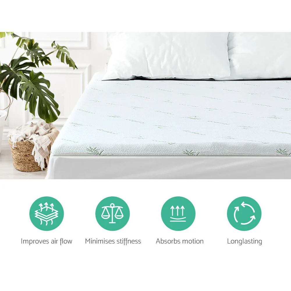 Giselle Bedding Memory Foam Mattress Topper 11-Zone 8cm King - Image 5