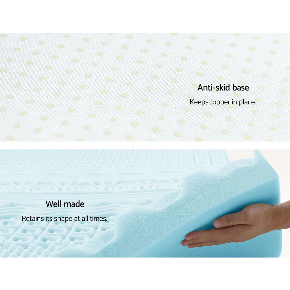 Giselle Bedding Memory Foam Mattress Topper 11-Zone 8cm King - Image 7