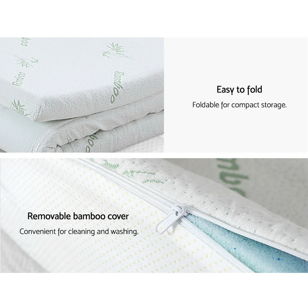 Giselle Bedding Memory Foam Mattress Topper 11-Zone 8cm Queen - Image 6