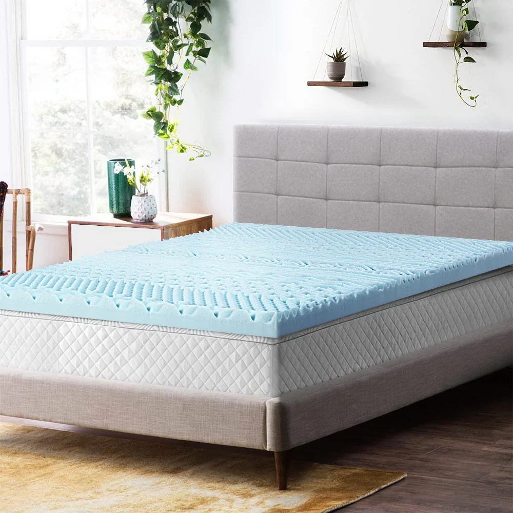 Giselle Bedding Memory Foam Mattress Topper 11-Zone 8cm Single - Image 8