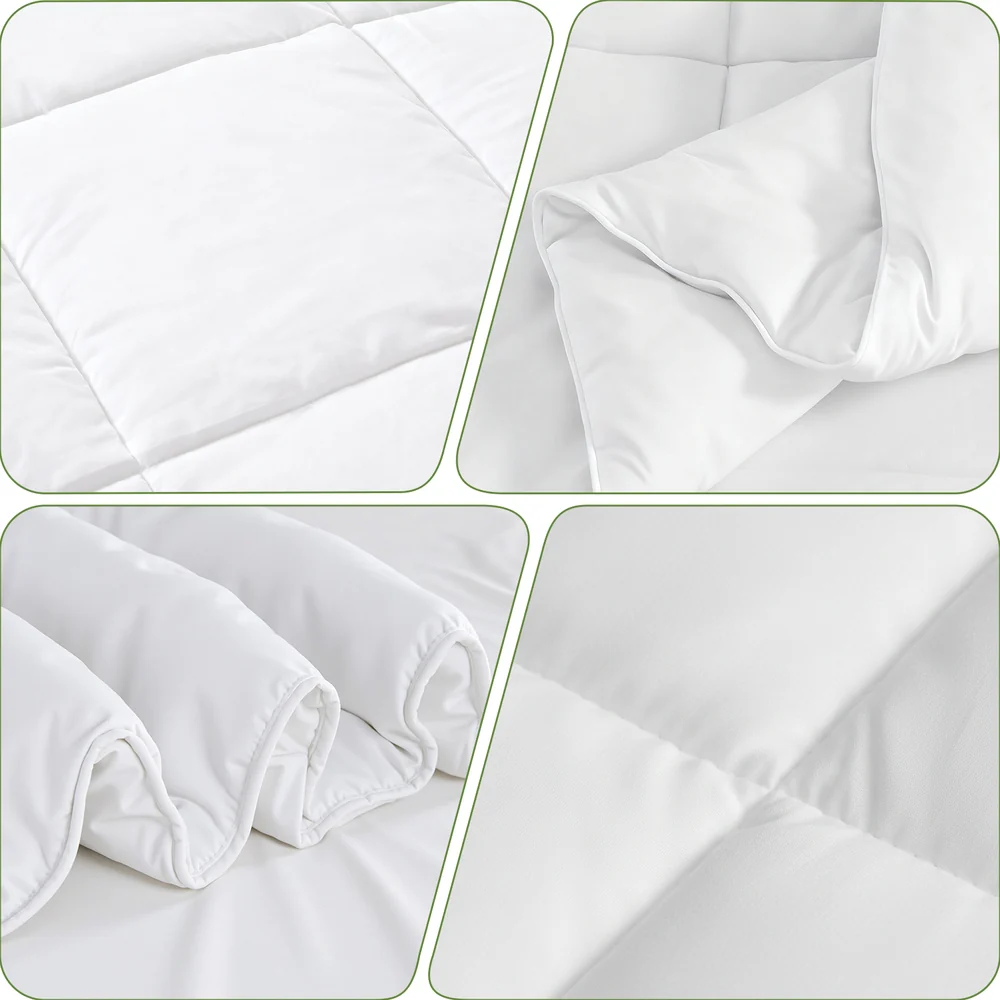 Giselle Bedding 200GSM Bamboo Quilt Summer Quilts All Season Doona Duvet Lightweight King - Image 7
