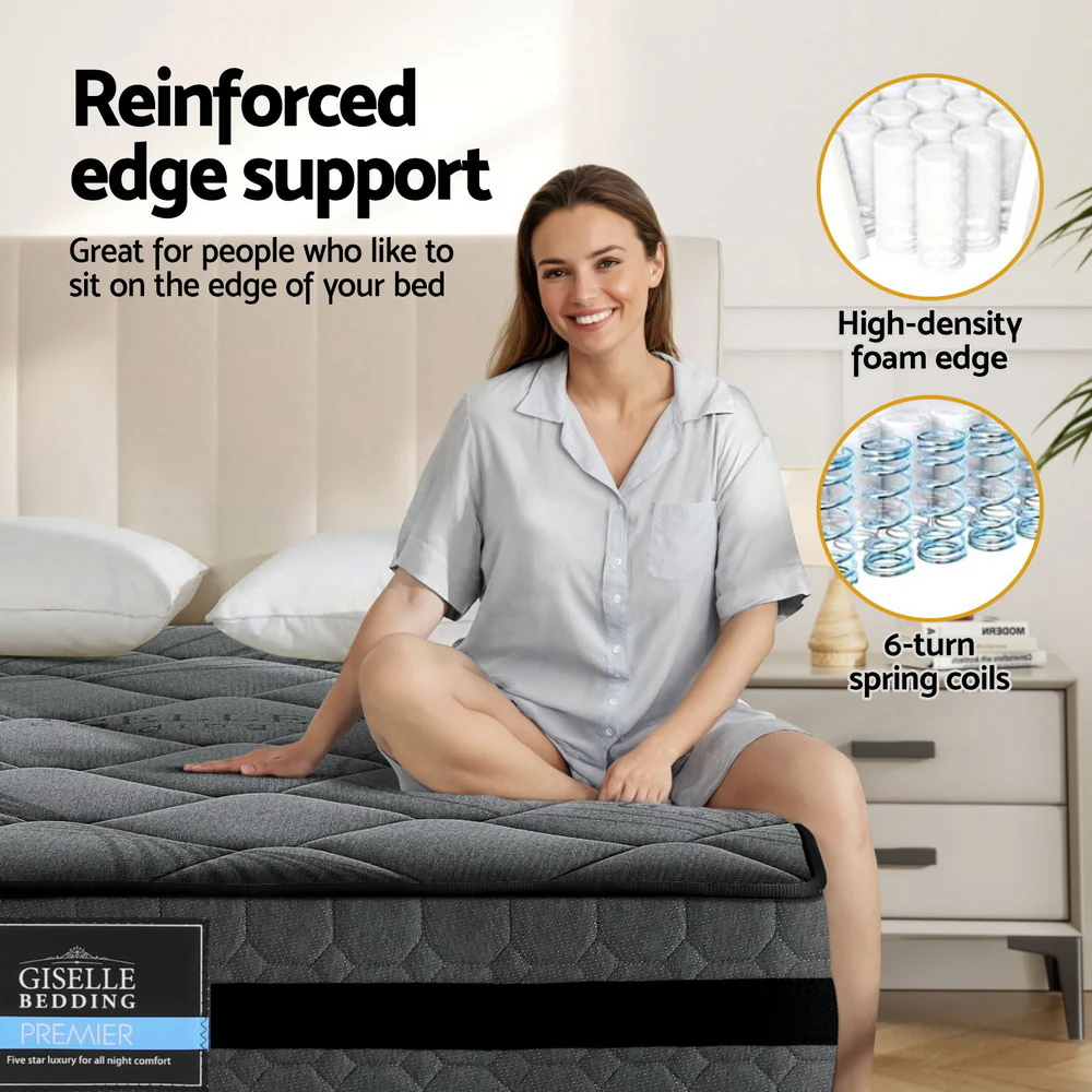 Giselle Bedding 22cm Mattress Medium Firm King - Image 4