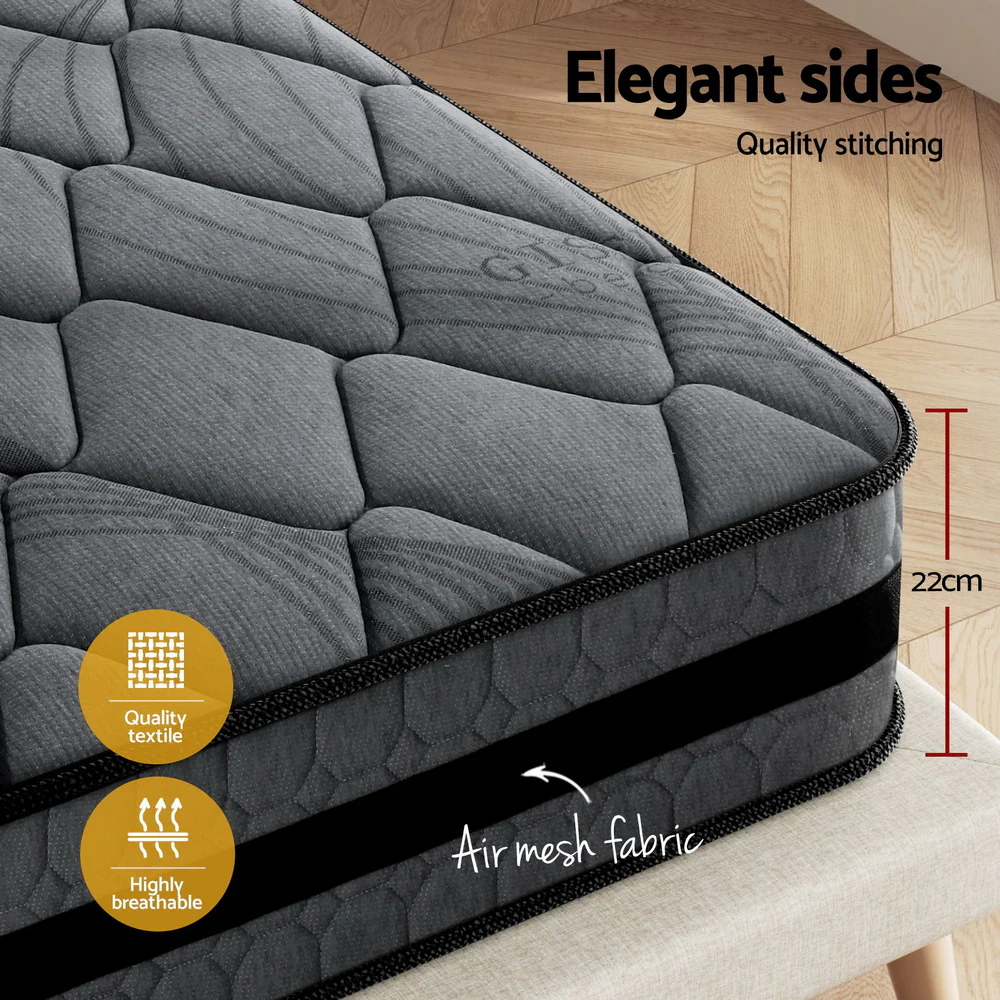 Giselle Bedding 22cm Mattress Medium Firm King - Image 6