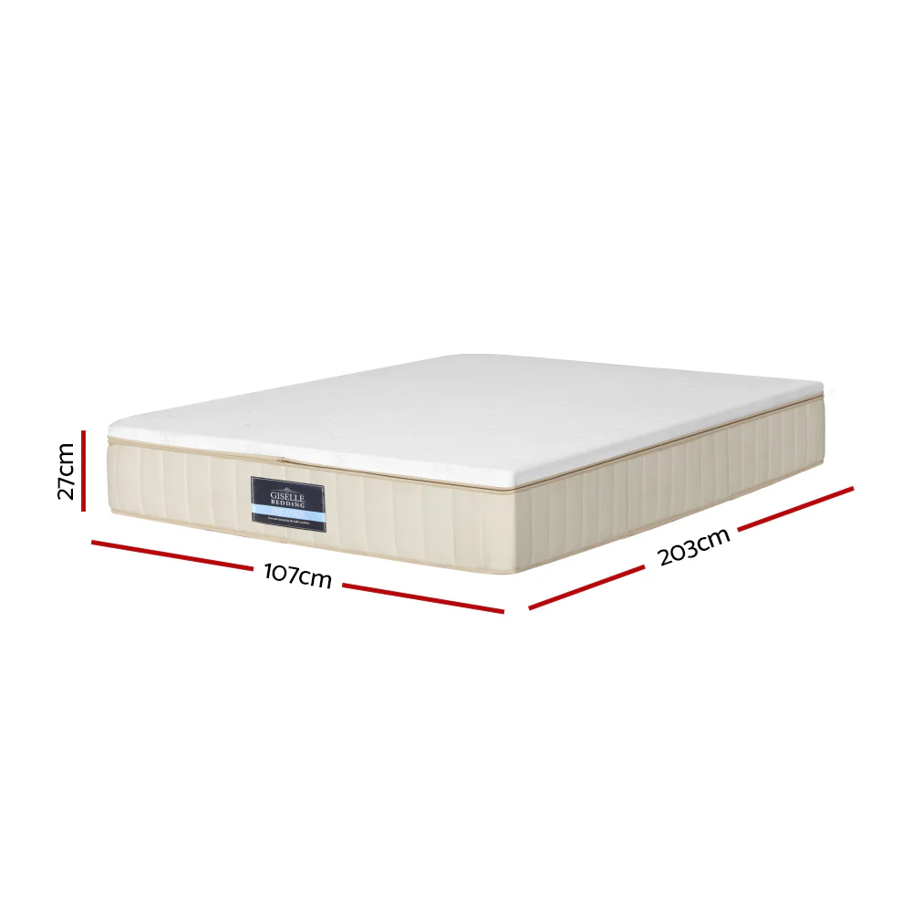 Giselle Bedding 27cm Mattress Double-sided Flippable Layer King Single - Image 2