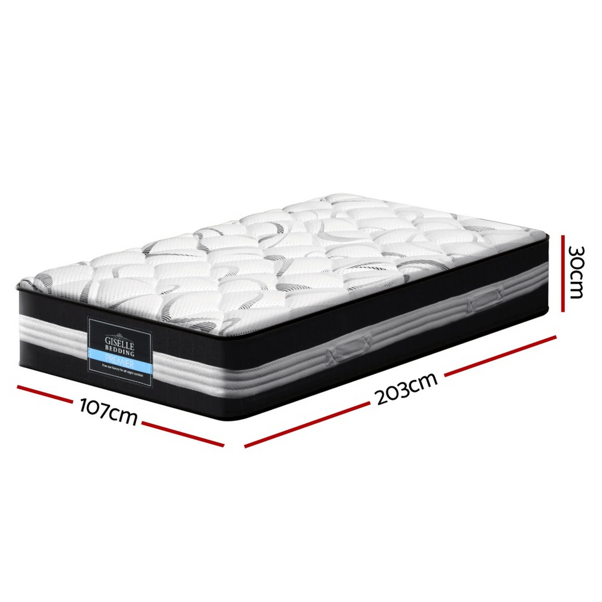Giselle Bedding 30cm Mattress Medium Firm King Single - Image 2