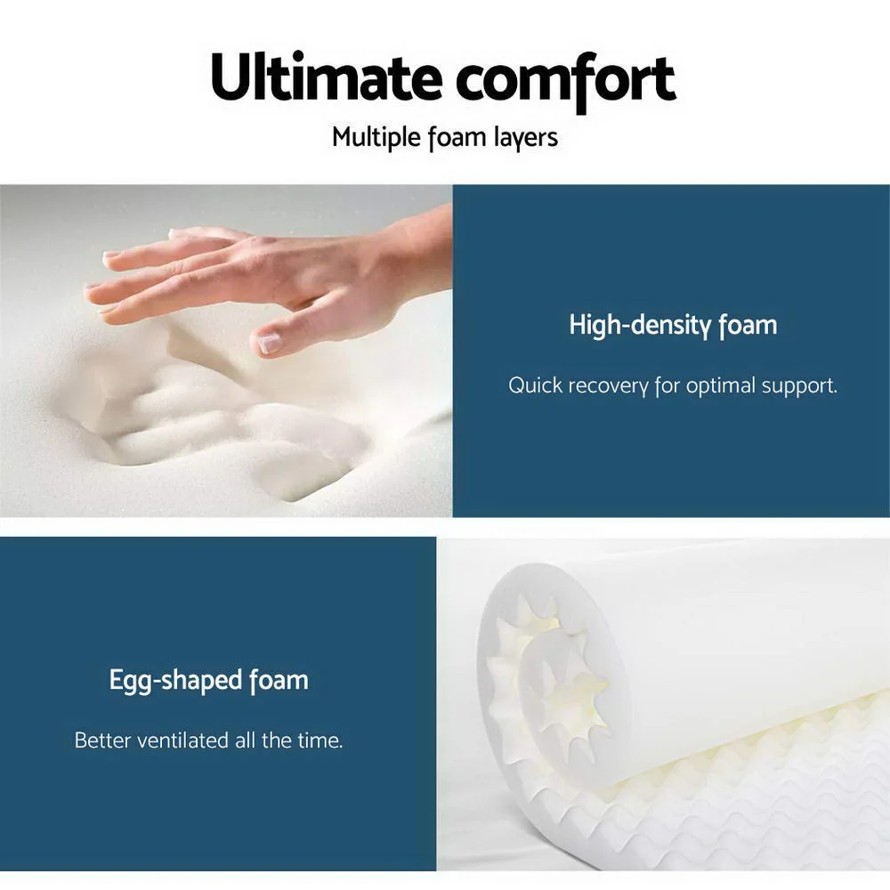 Giselle Bedding 30cm Mattress Pocket Spring King Single - Image 4