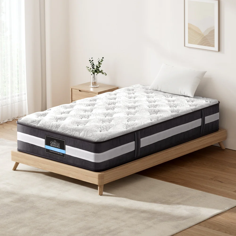 Giselle Bedding 30cm Mattress Pocket Spring King Single - Image 7