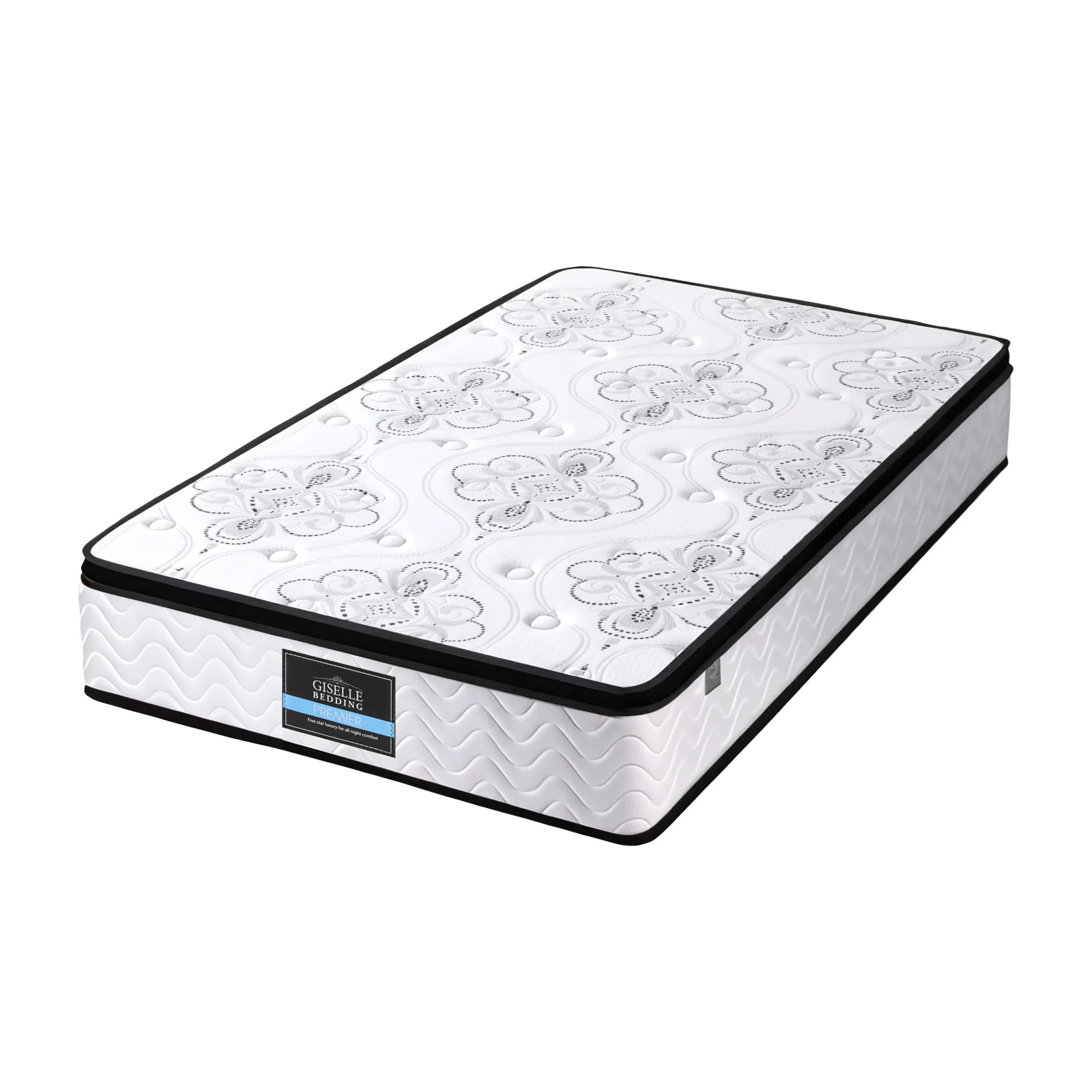 Giselle Bedding 30cm Mattress Pocket Spring Medium Firm Foam Euro Top Single