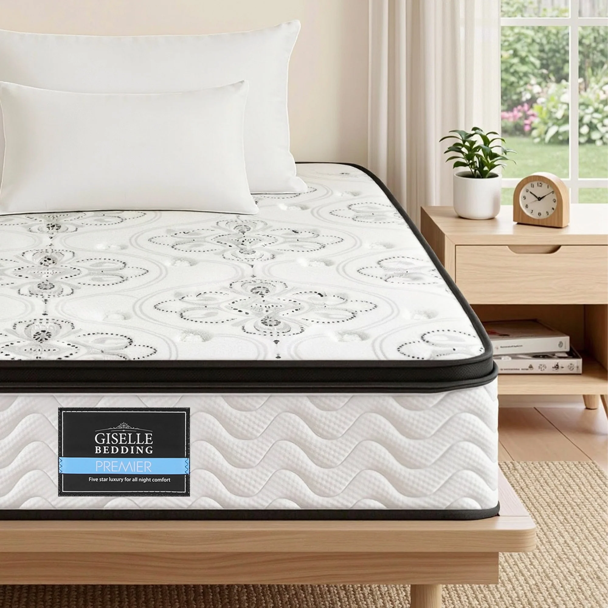 Giselle Bedding 30cm Mattress Pocket Spring Medium Firm Foam Euro Top Single - Image 10
