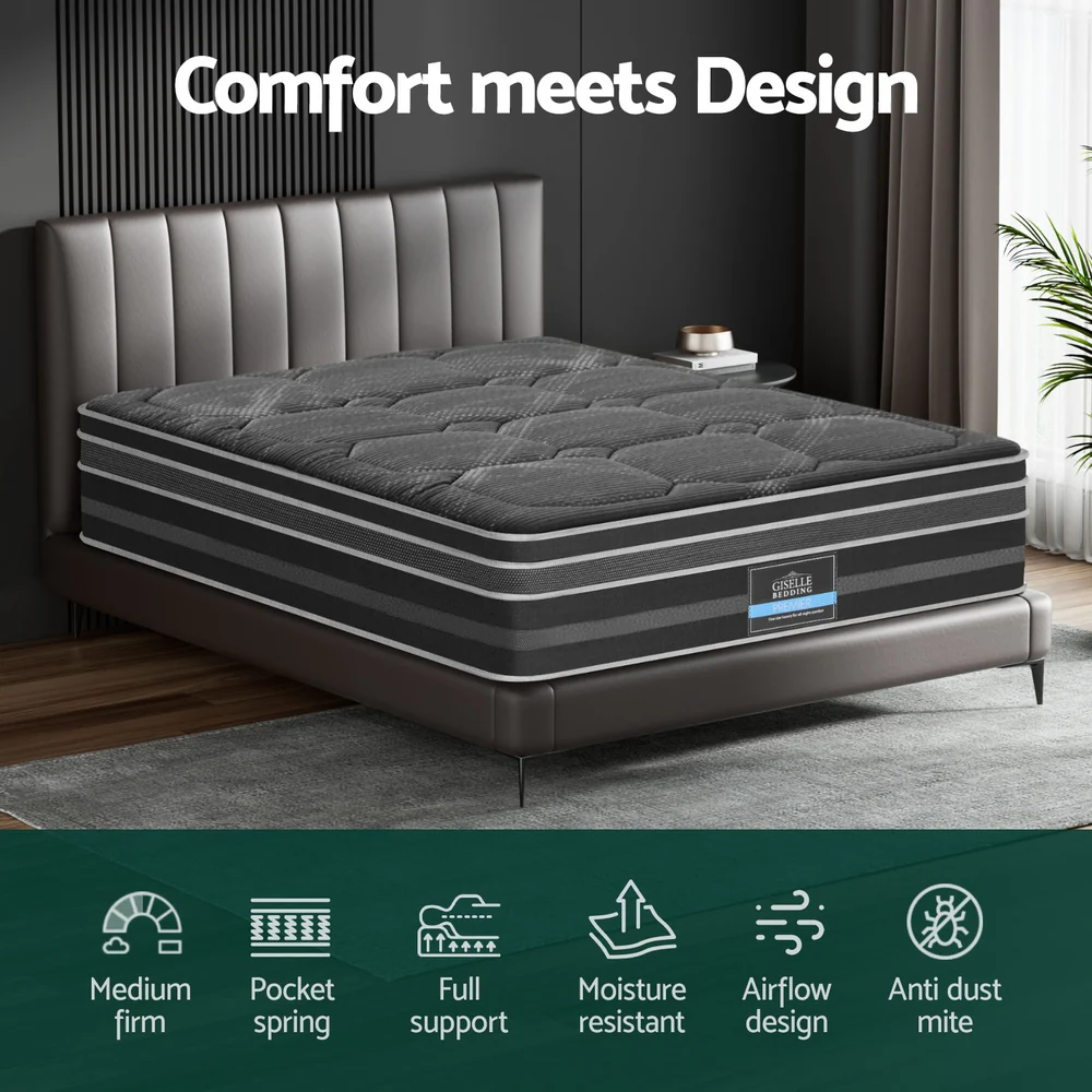 Giselle Bedding 35cm Mattress Bamboo Cover Double - Image 4