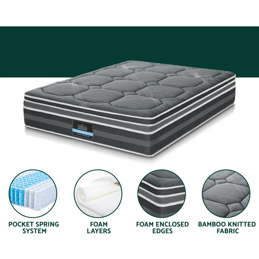 Giselle Bedding 35cm Mattress Bamboo Cover Double - Image 5