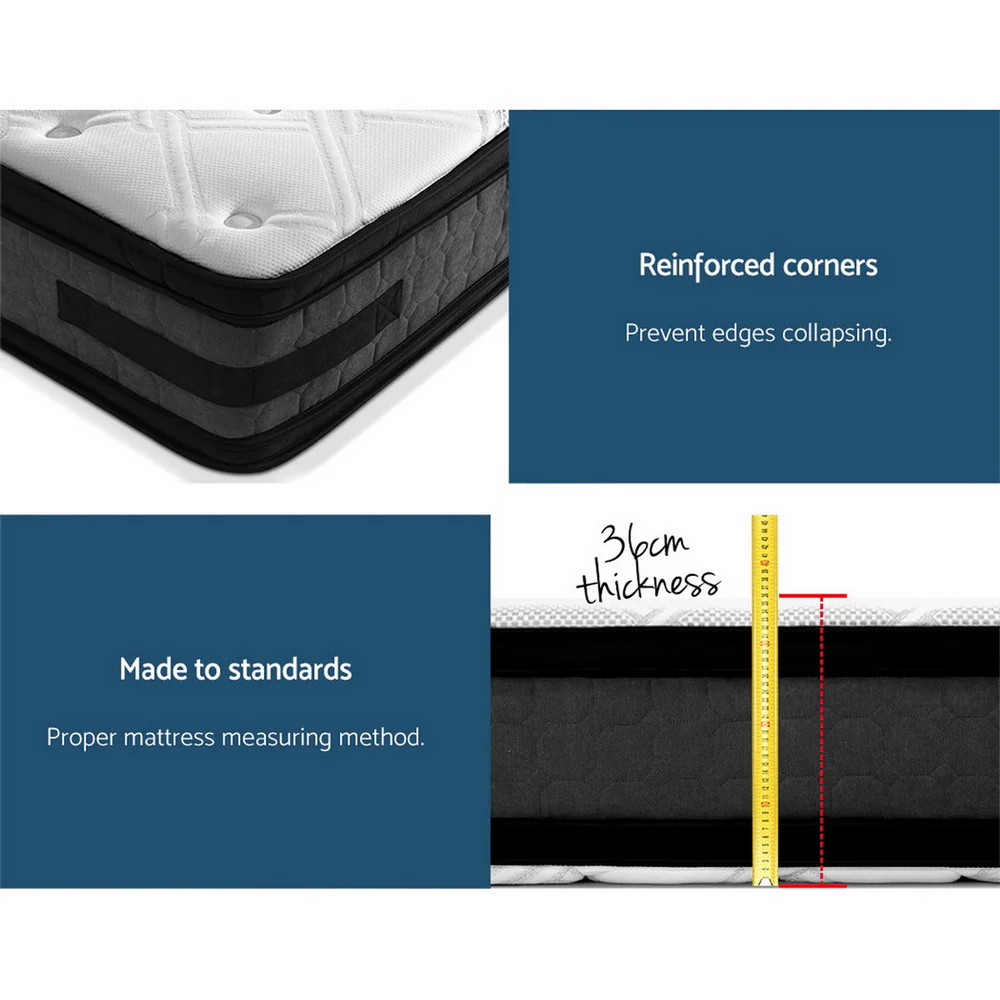 Giselle Bedding 36cm Mattress Cool Gel Memory Foam King - Image 7