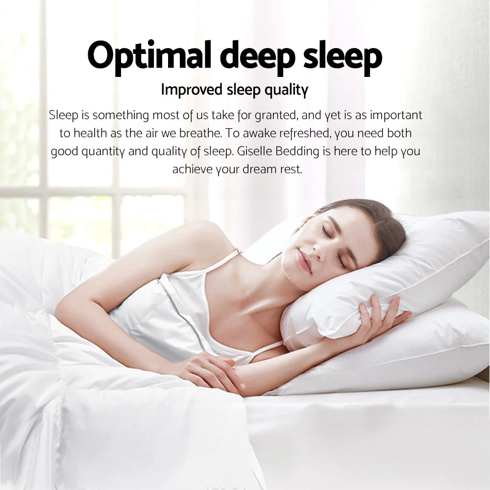 Giselle Bedding 700GSM Duck Down Feather Quilt Duvet Doona Winter Blanket Double - Image 4