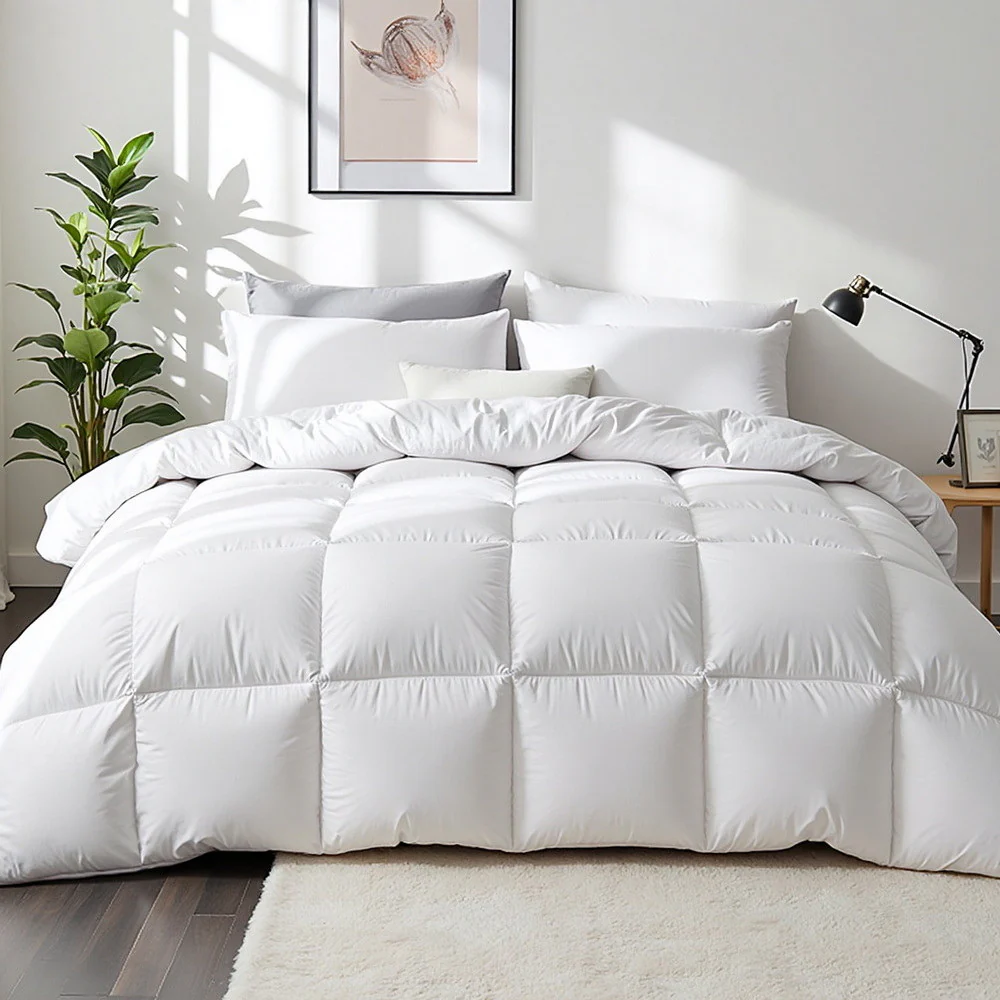 Giselle Bedding 700GSM Duck Down Feather Quilt Duvet Doona Winter Blanket Double - Image 7