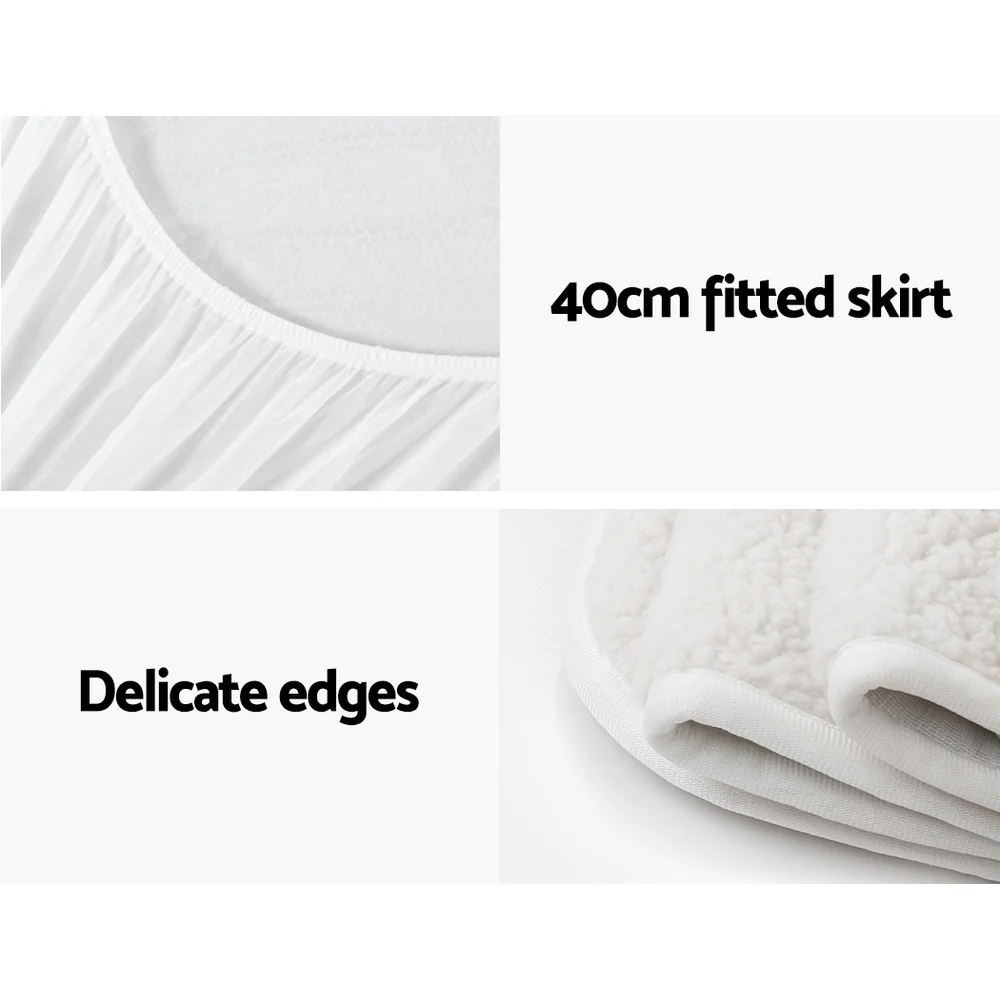 Giselle Bedding Single Size Electric Blanket Fleece - Image 5