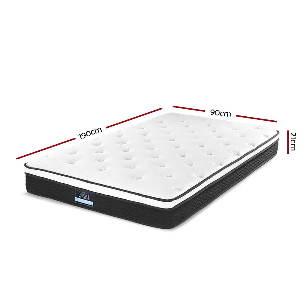 Giselle Bedding 21cm Mattress Euro Top Single - Image 2