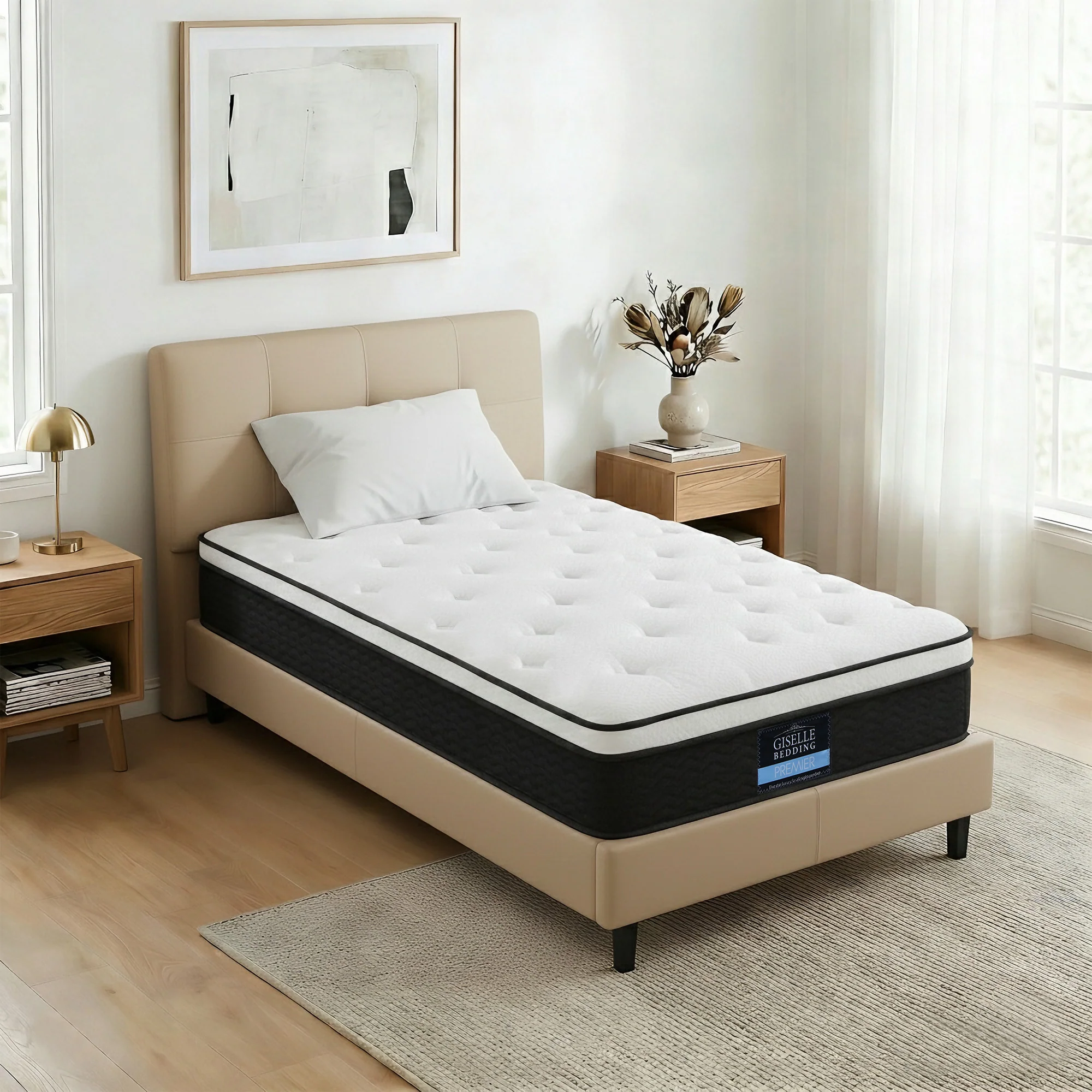 Giselle Bedding 21cm Mattress Euro Top Single - Image 8