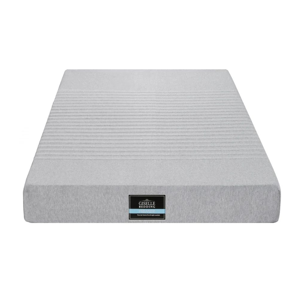 Giselle Bedding Cool Gel Memory Foam Mattress Charcoal 7-Zone Washable Bamboo Cover 15cm King Single