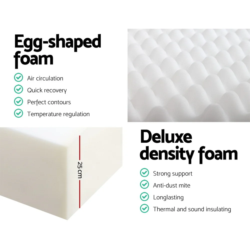 Giselle Bedding Memory Foam Mattress Bed Cool Gel 25cm King Single - Image 5