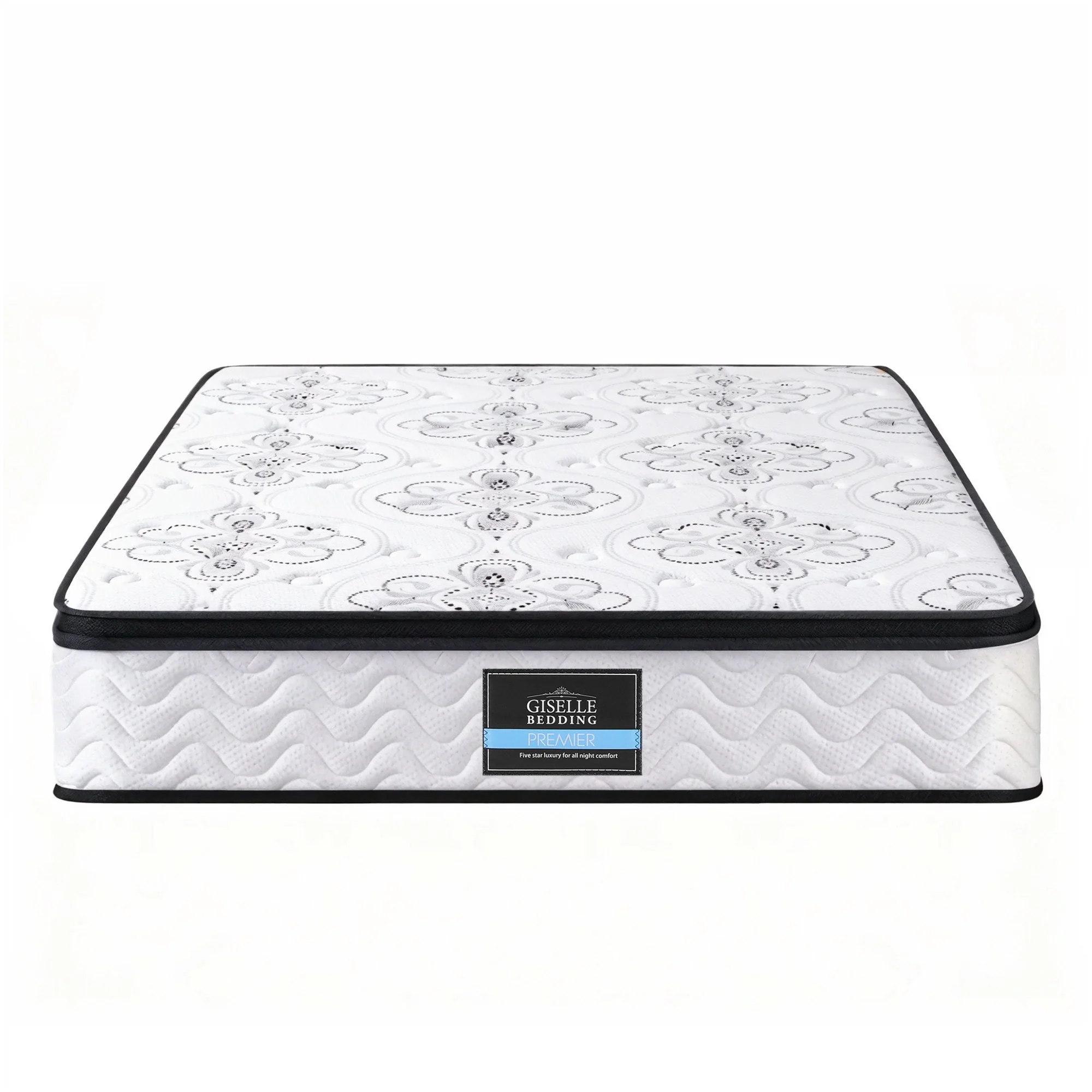 Giselle Bedding Double Mattress 30cm Pocket Spring Euro Top Medium Firm Foam - Image 3