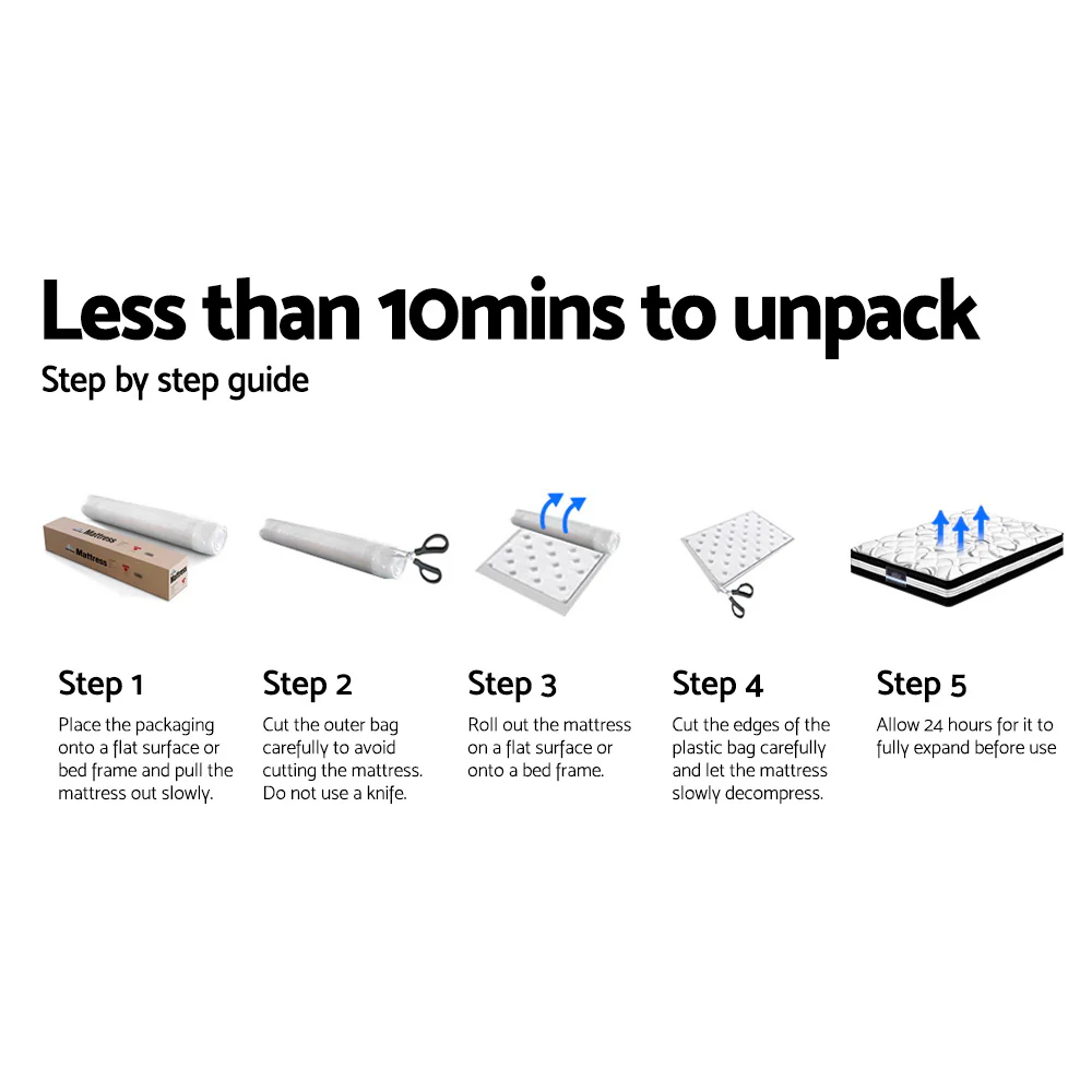 Giselle Bedding 21cm Mattress Tight Top Double - Image 9
