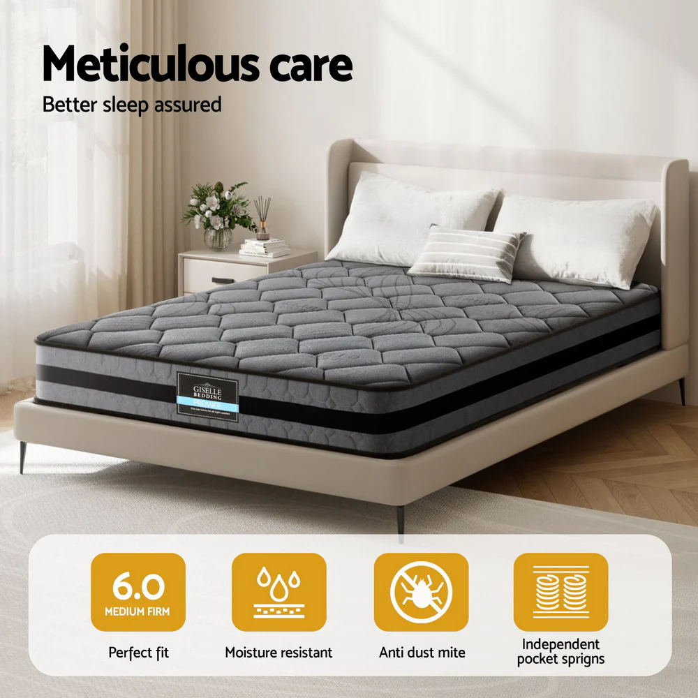 Giselle Bedding 22cm Mattress Medium Firm Double - Image 3