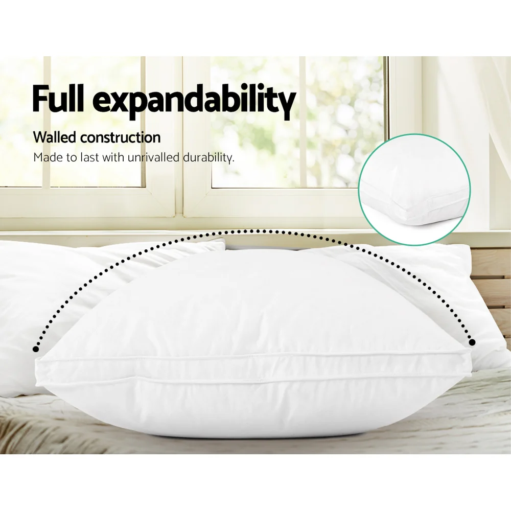 Giselle Bedding Duck Feather Down Pillow Luxury Twin Pack - Image 6