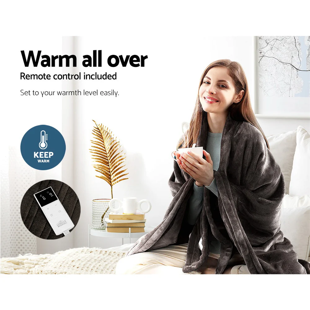 Electric Throw Blanket - Chocolate - Image 4