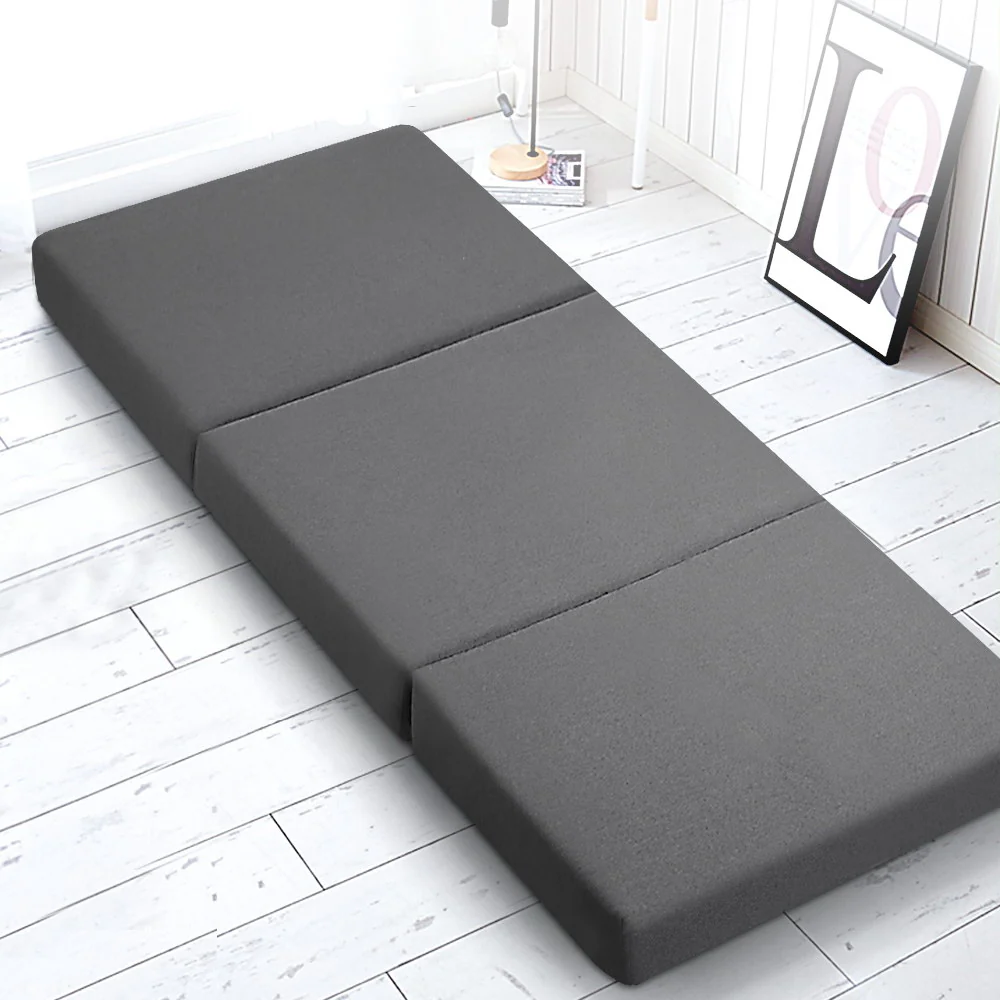 Giselle Bedding Foldable Mattress Folding Foam Bed Single Grey - Image 2