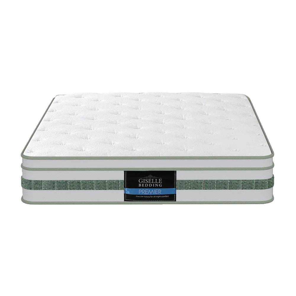Giselle Bedding Green Tea Foam Pocket Spring Mattress King Single Bed Hybrid Mattresses - Image 3
