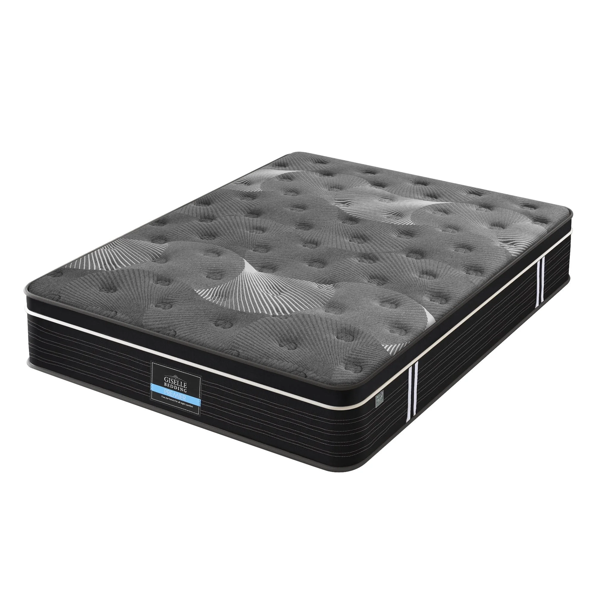 Giselle Bedding King Mattress 35cm Euro Top with Graphene Cooling Comfort Medium Firm