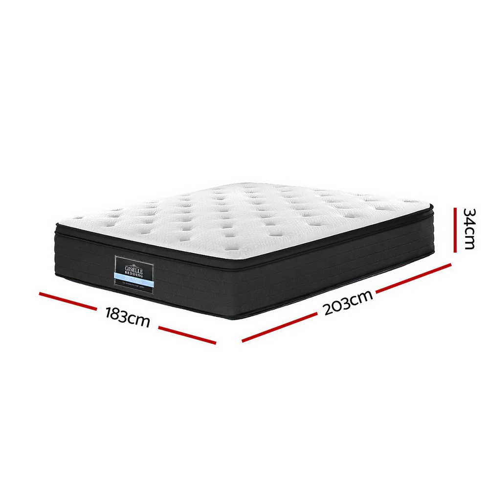 Giselle Bedding 34cm Mattress Euro Top King - Image 2