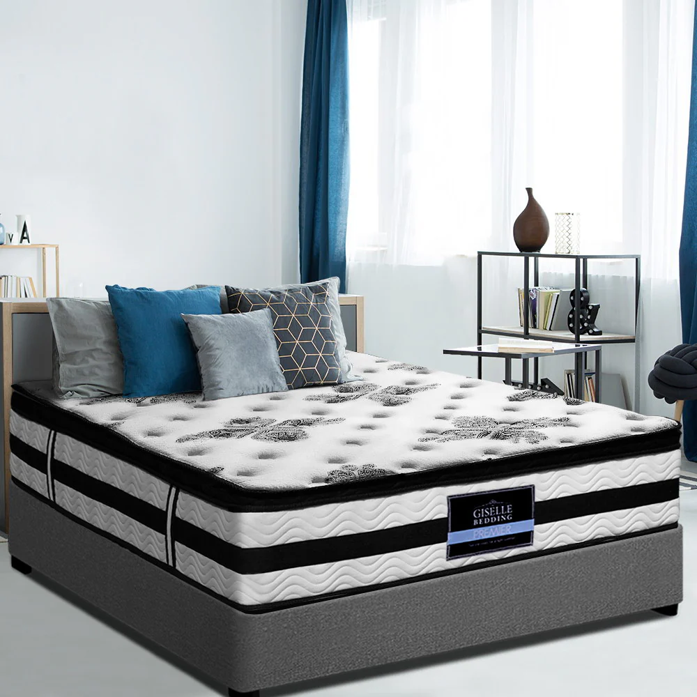 Giselle Bedding 34cm Mattress Euro Top Pocket Spring King Single - Image 7