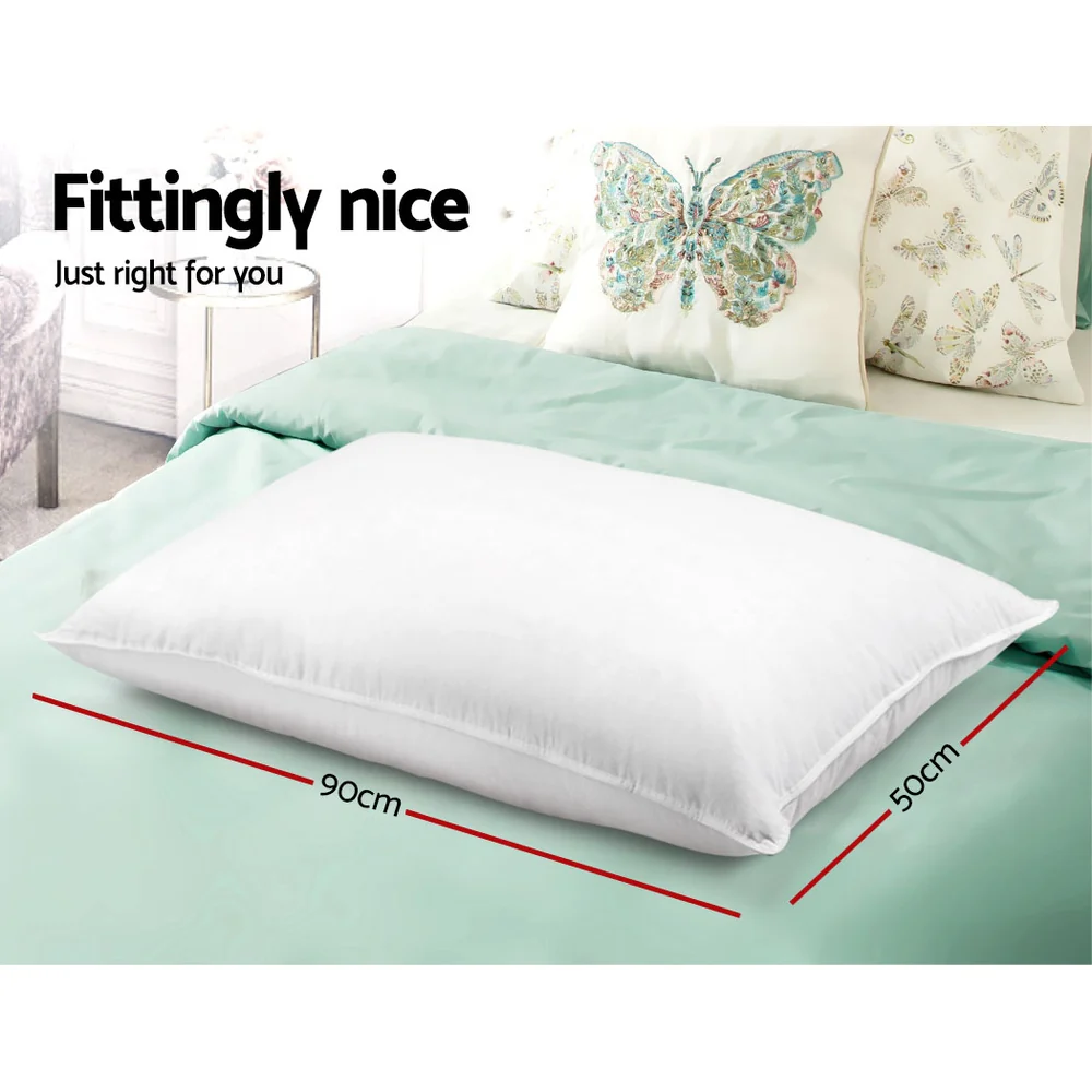 Giselle Bedding 4 Pack Bed Pillow Family Hotel 50X90CM - Image 7
