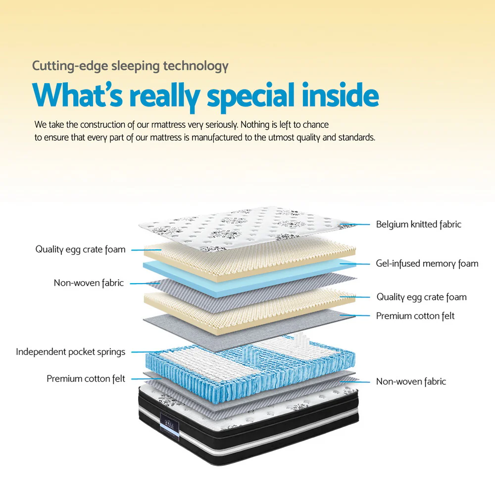Giselle Bedding 34cm Mattress Cool Gel Memory Foam King - Image 5