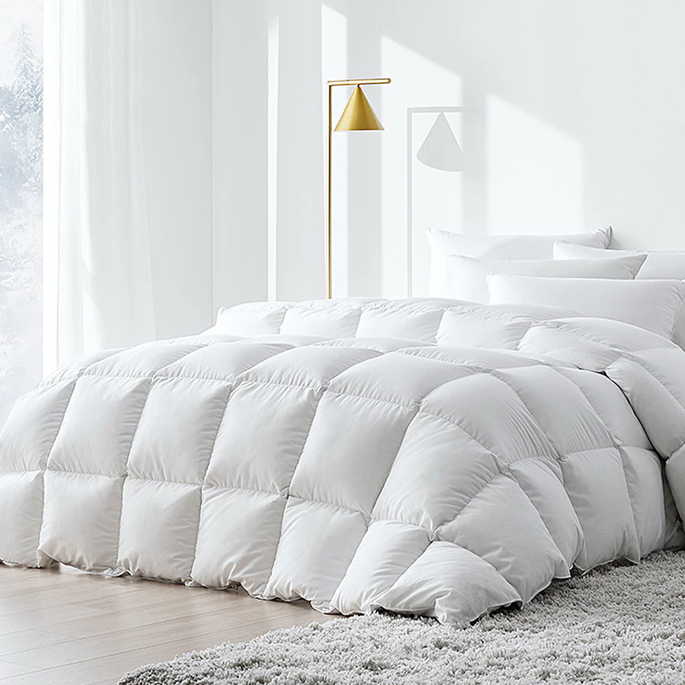 Giselle Bedding 500GSM Duck Down Feather Quilt King - Image 2