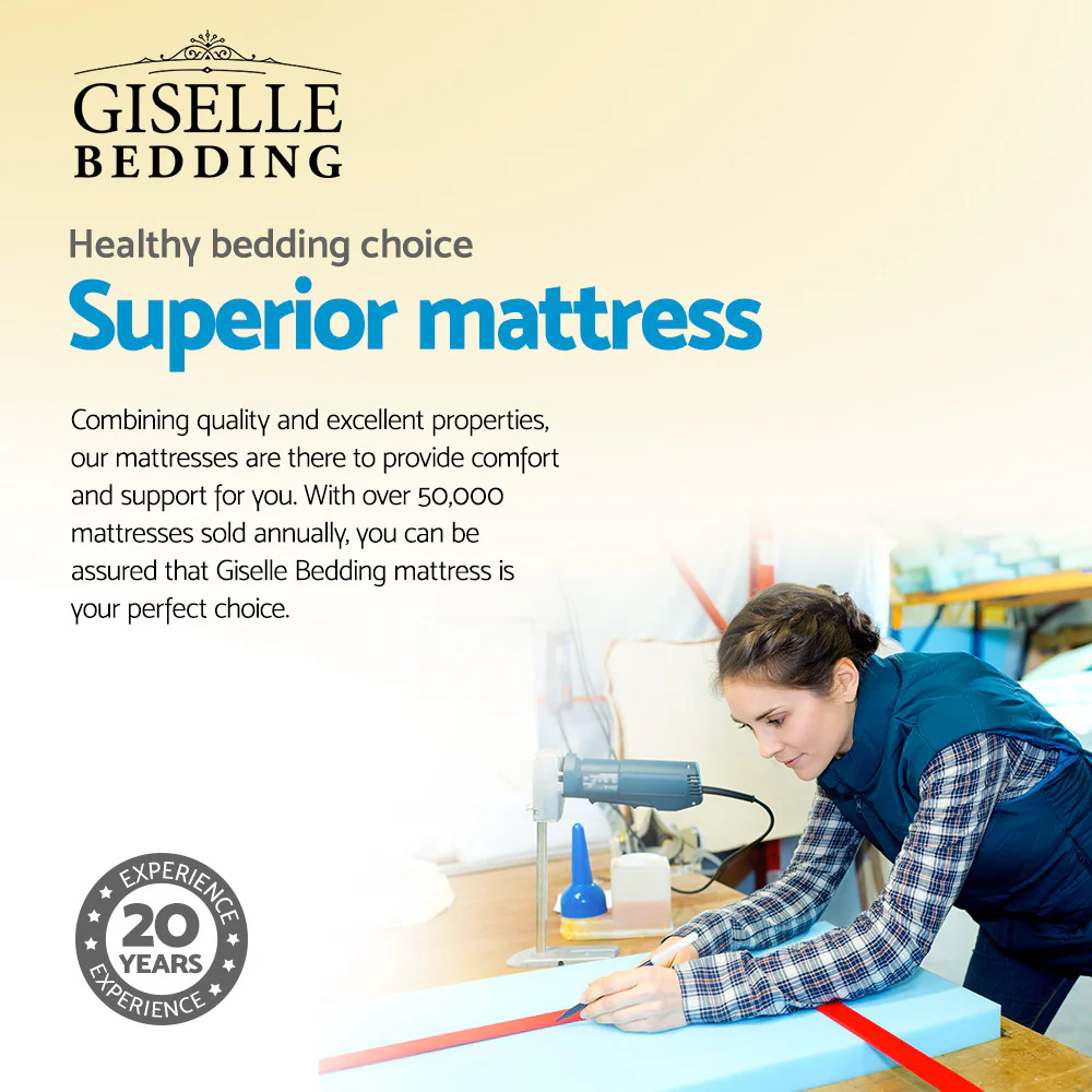Giselle Bedding 32cm Mattress Euro Top King - Image 4