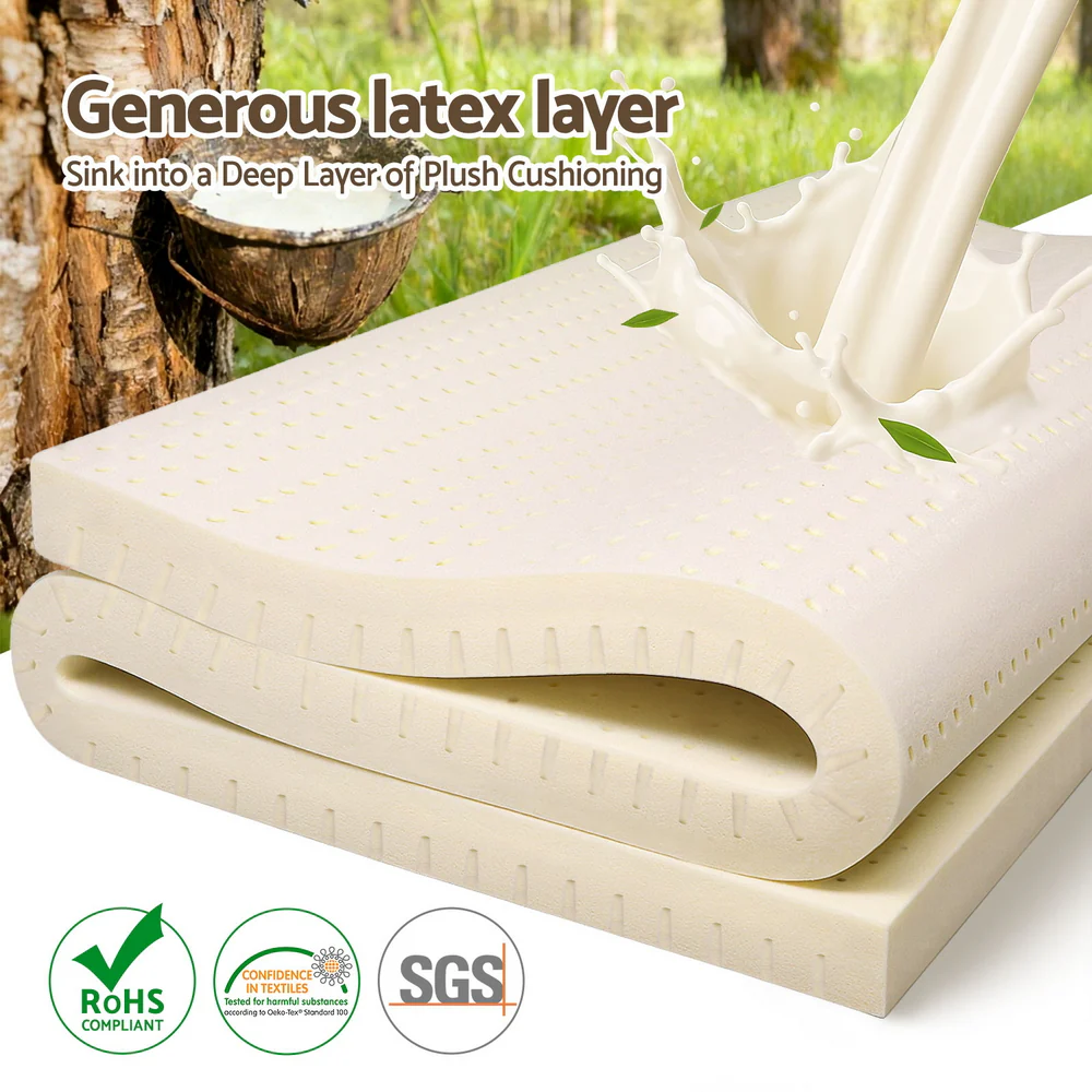 Giselle Bedding Latex Mattress Topper 7.5cm Doule - Image 3