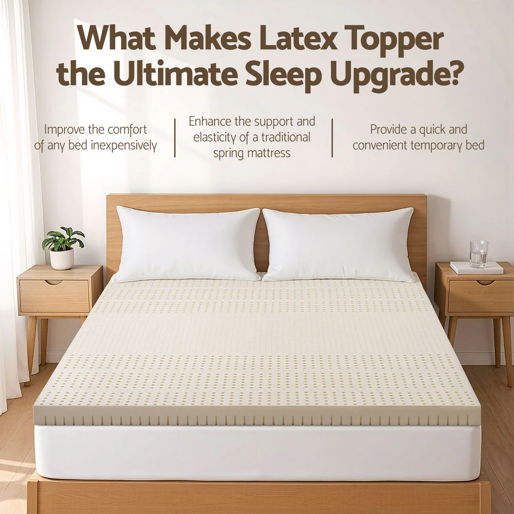 Giselle Bedding Latex Mattress Topper 7.5cm Doule - Image 4