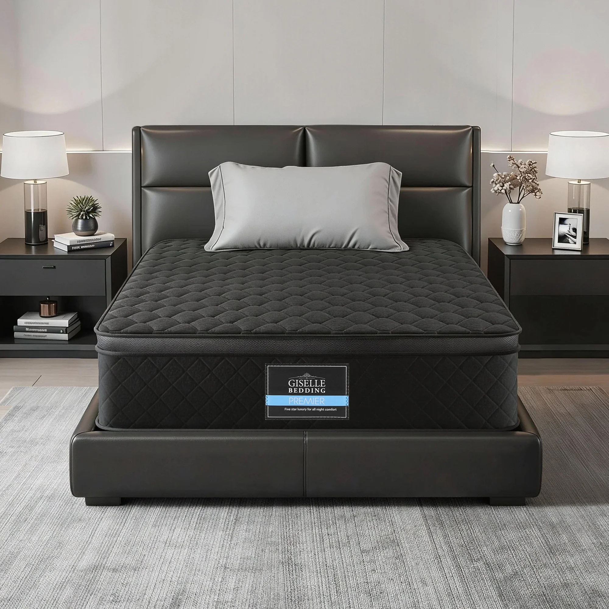 Giselle Bedding Mattress 34cm 5-Zone Pocket Spring Egg-crate Memory Foam King Single - Image 10