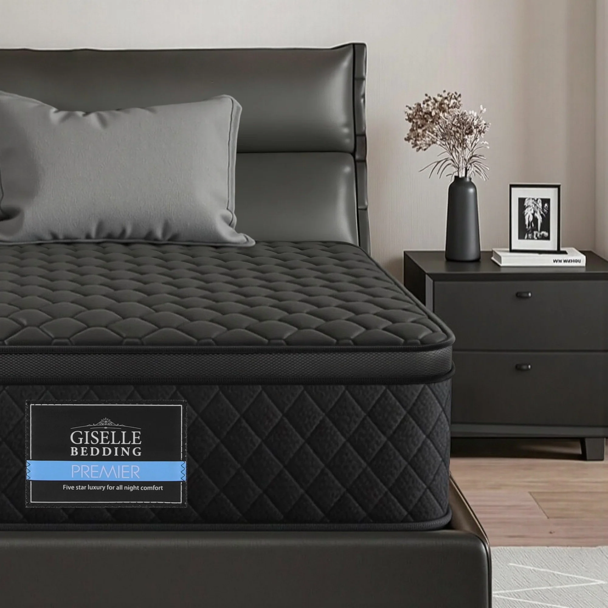 Giselle Bedding Mattress 34cm 5-Zone Pocket Spring Egg-crate Memory Foam King Single - Image 12