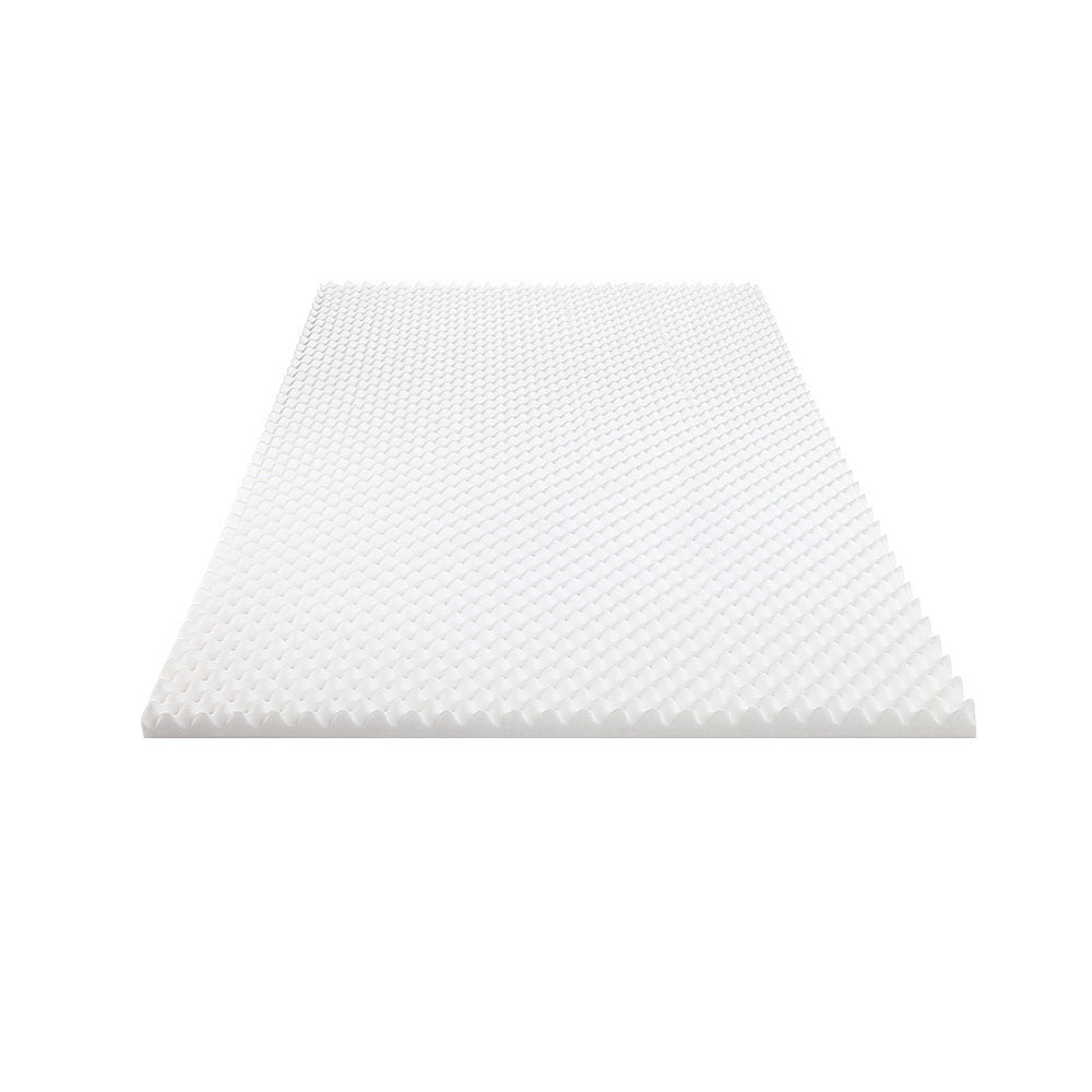 Giselle Bedding Memory Foam Mattress Topper Egg Crate 5cm Single - Image 3